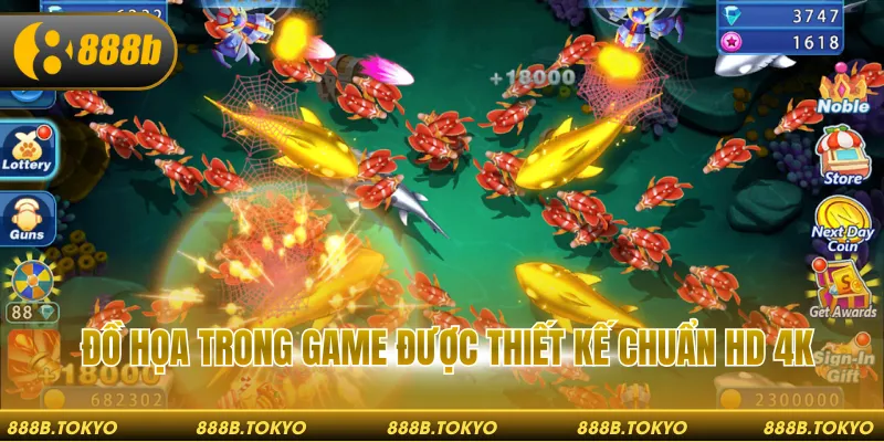 Đồ họa trong game được thiết kế chuẩn HD 4K