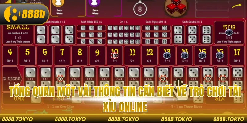 Tổng quan một vài thông tin cần biết về trò chơi tài xỉu online